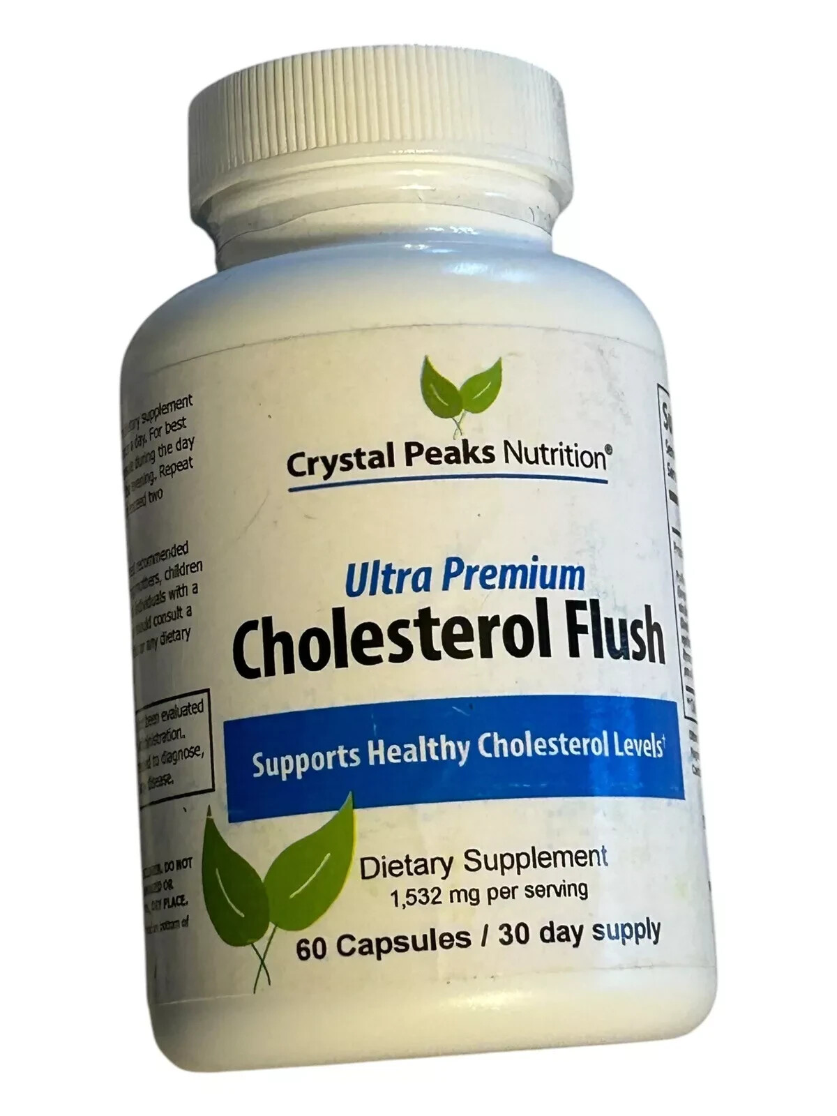 Crystal Peaks Nutrition Cholesterol Flush – 1532 mg – 60 Capsules – Ex: 10/28