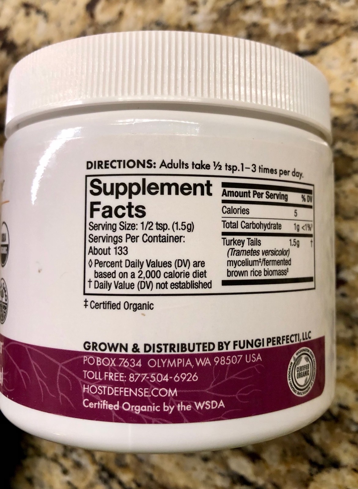 Host Defense Mushrooms Turkey Tail, Powder, 7 Oz 200g