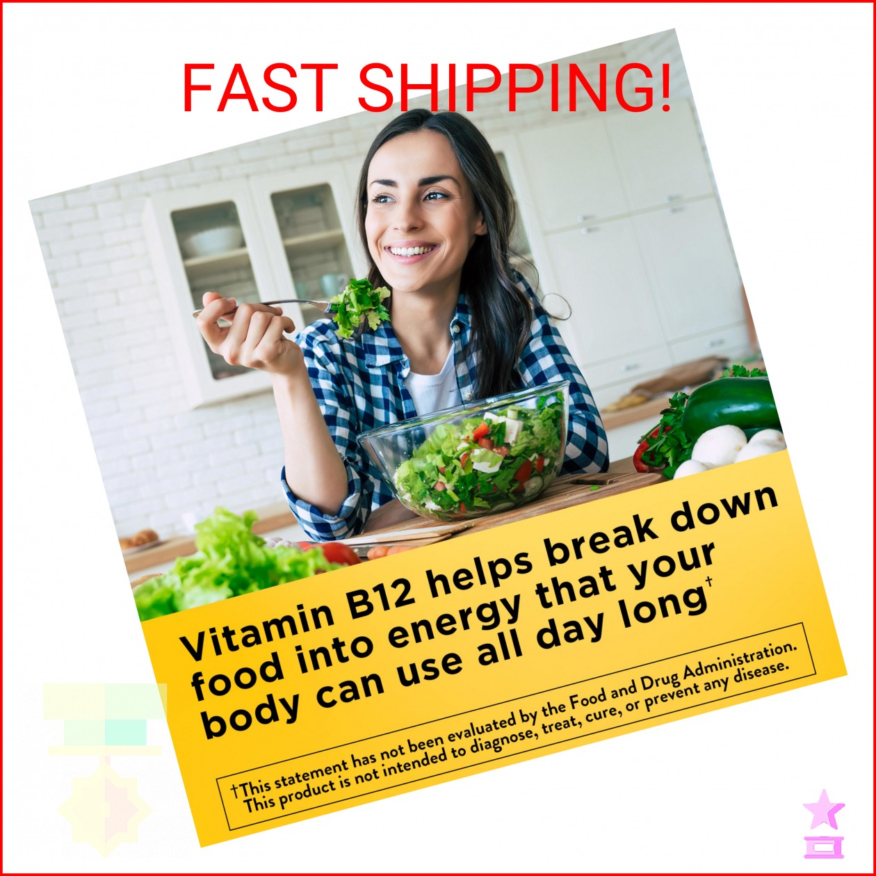 Nature Made Vitamin B12 Gummies 1000 mcg per serving, Dietary Supplement for Ene