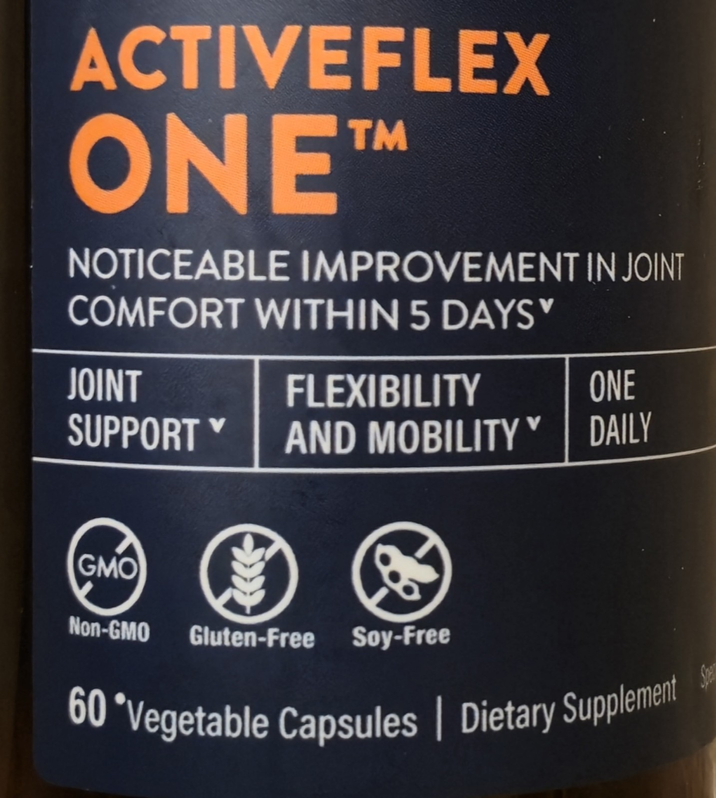 The Vitamin Shoppe ACTIVEFLEX ONE 60 Capsules ( 60 Servings ) BEST BY 6/26