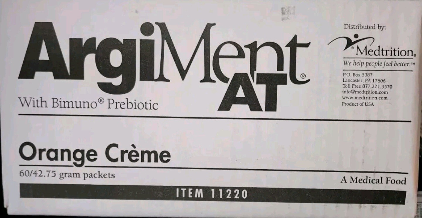 ArgiMent AT Oral Supplement Orange Creme Case Of 60 – 1.5 oz Packets NEW SALE!!