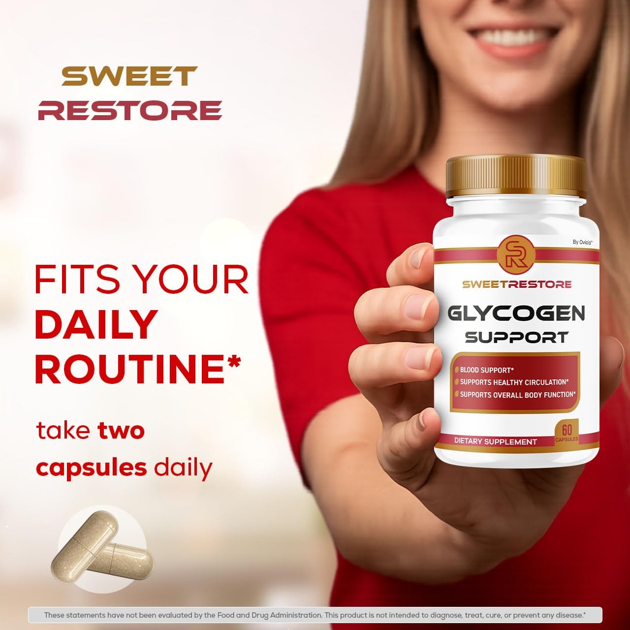 (2 Pack) Sweet Restore Glycogen Support – Official 60 Count (Pack of 2)