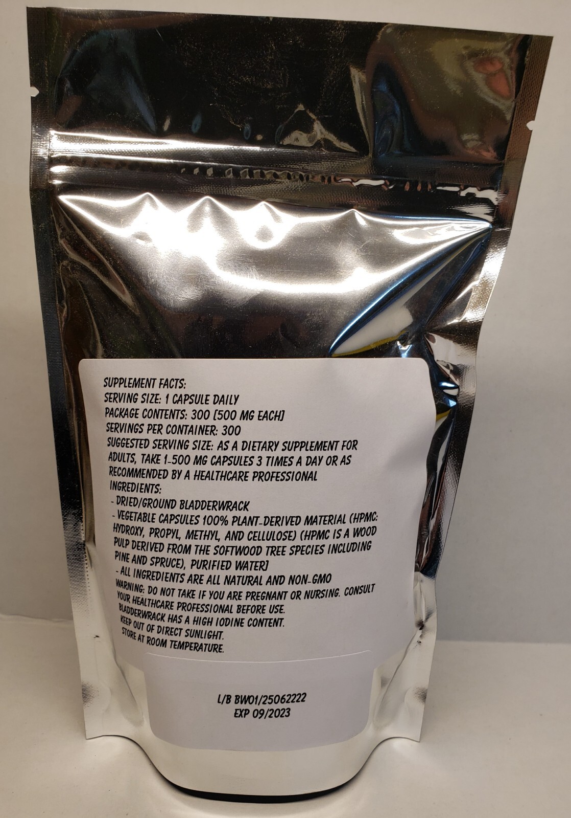 Bladderwrack Capsules 300 Ct – Made Fresh On Demand!