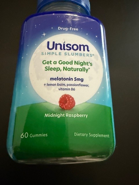 Unisom Simple Slumbers Midnight Raspberry 60 Gummies Sealed 5mg Melatonin 7/2026