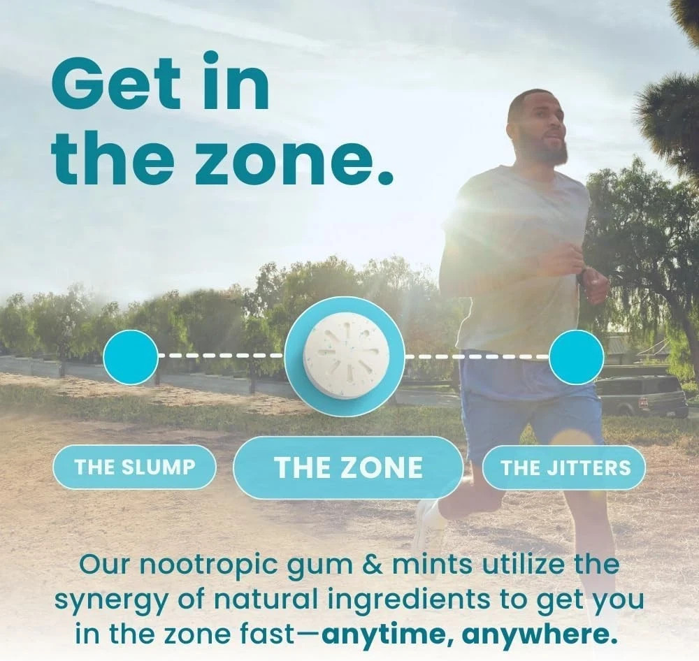 Neuro Mint Gum Boost Energy & Focus Caffeine Gum 2 Pack – 18 Peices