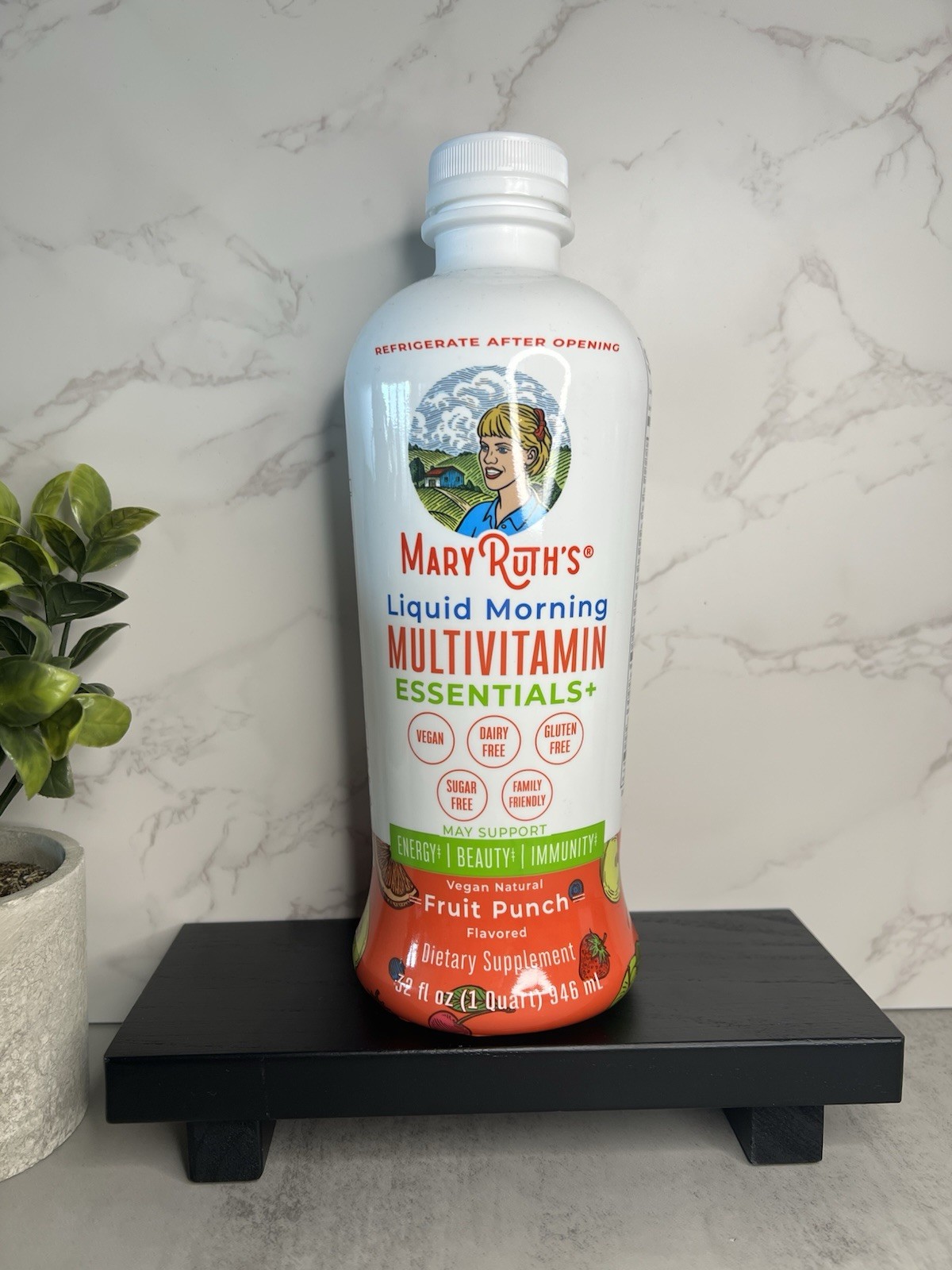 MaryRuth’s Liquid Morning Multivitamin Fruit Punch 32 fl oz Exp 10/2027