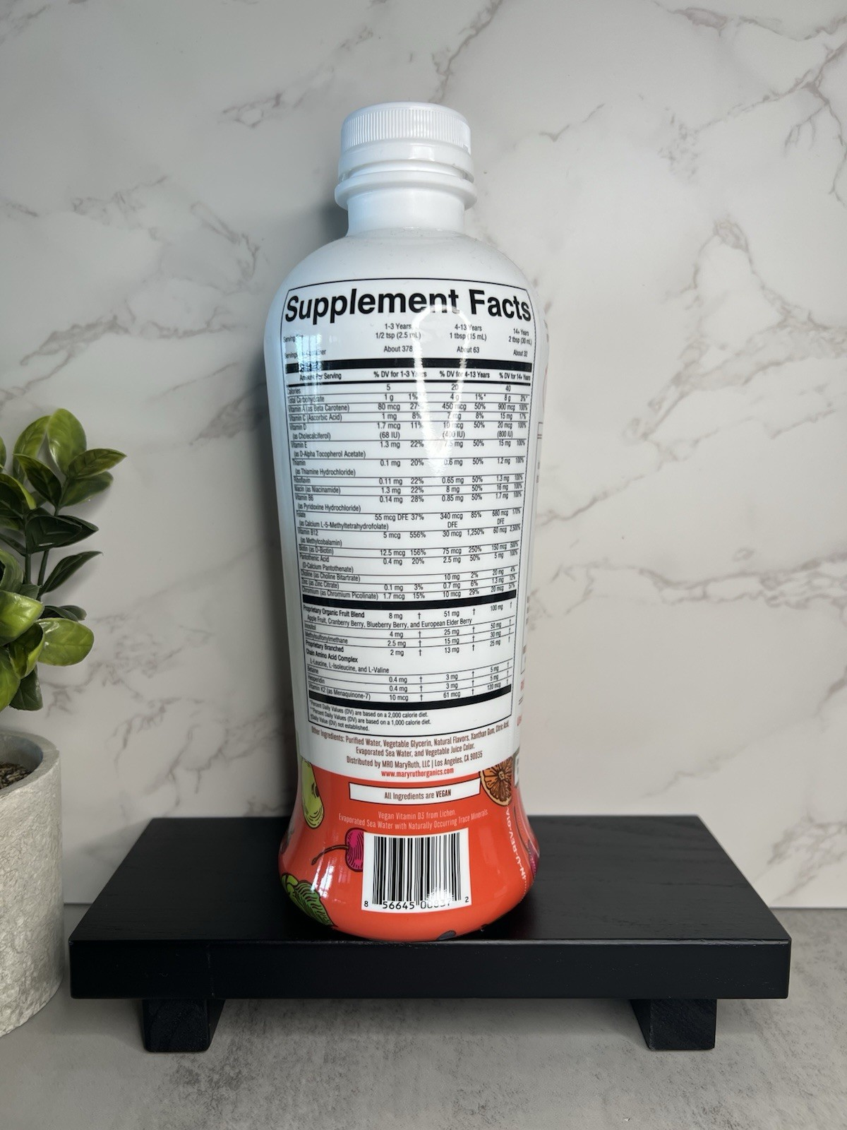 MaryRuth’s Liquid Morning Multivitamin Fruit Punch 32 fl oz Exp 10/2027