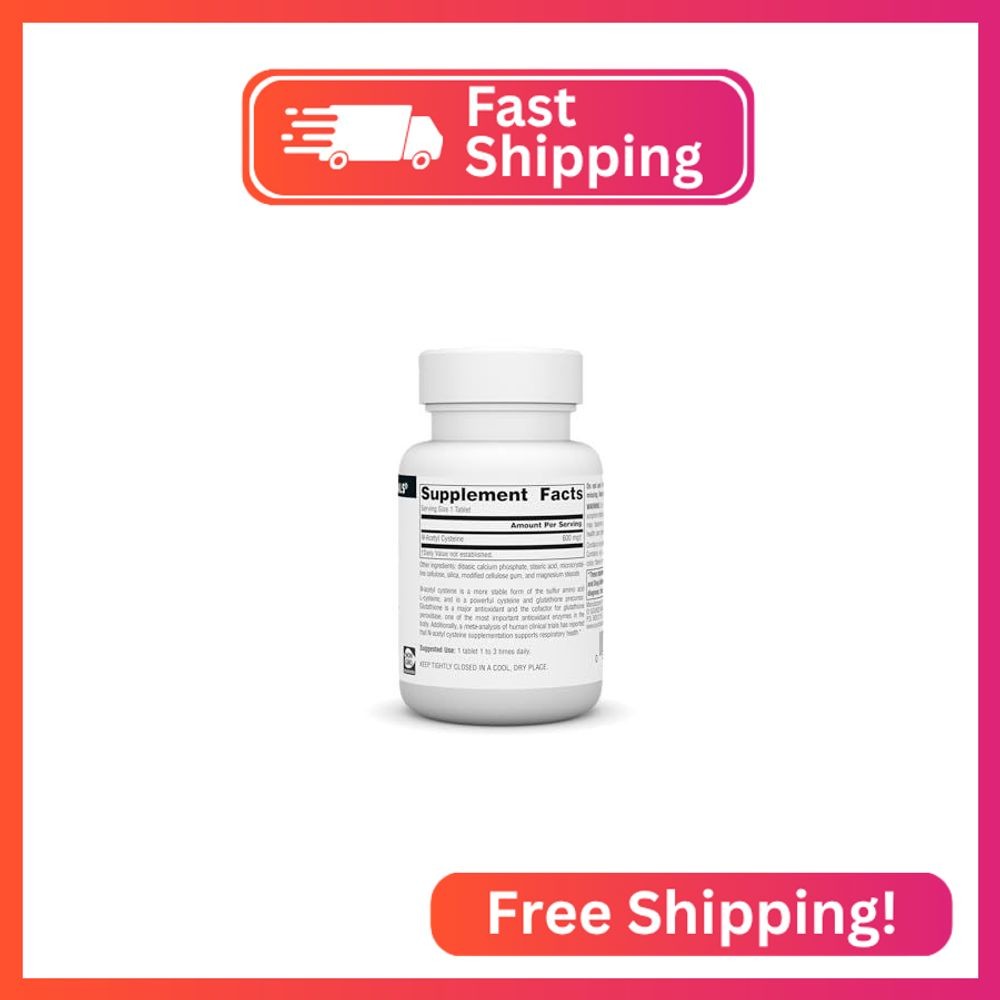 Source Naturals N-Acetyl Cysteine Antioxidant Support 600 mg Dietary Supplement