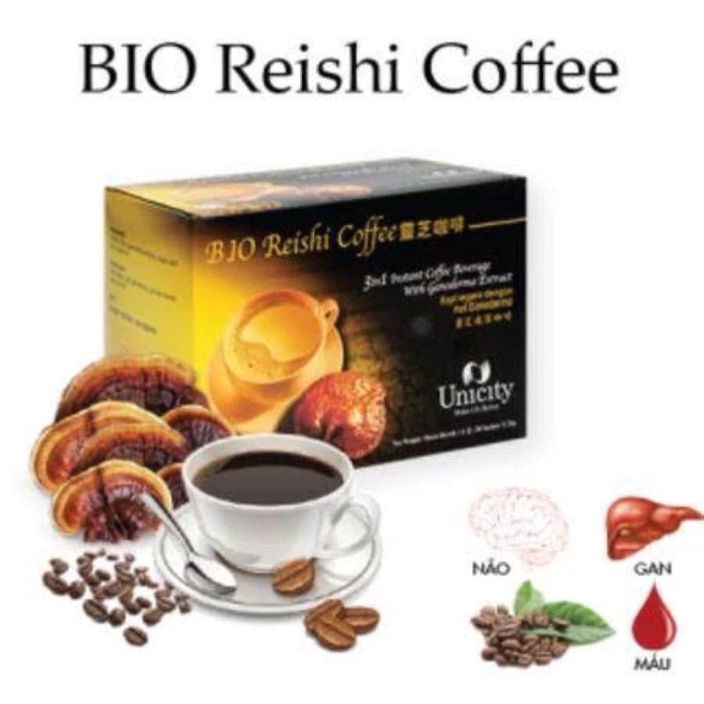 4X Unicity Bio Reishi Instant Coffee Mix 3-in-1 Low Fat Halal Lifestyle Coffee