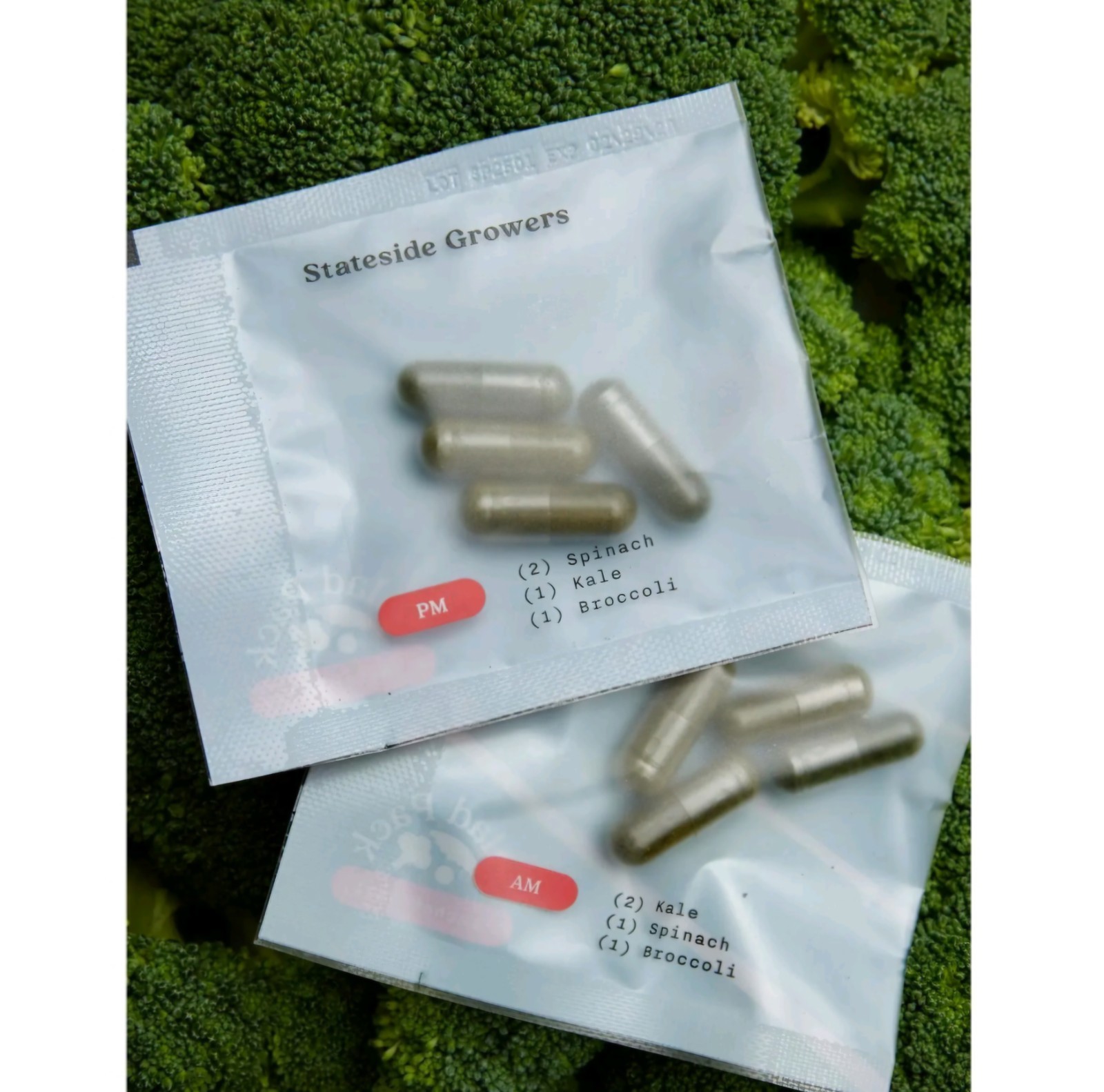 Stateside Growers Salad Pack Capsules for Digestive Health AM/PM Organic 30ct
