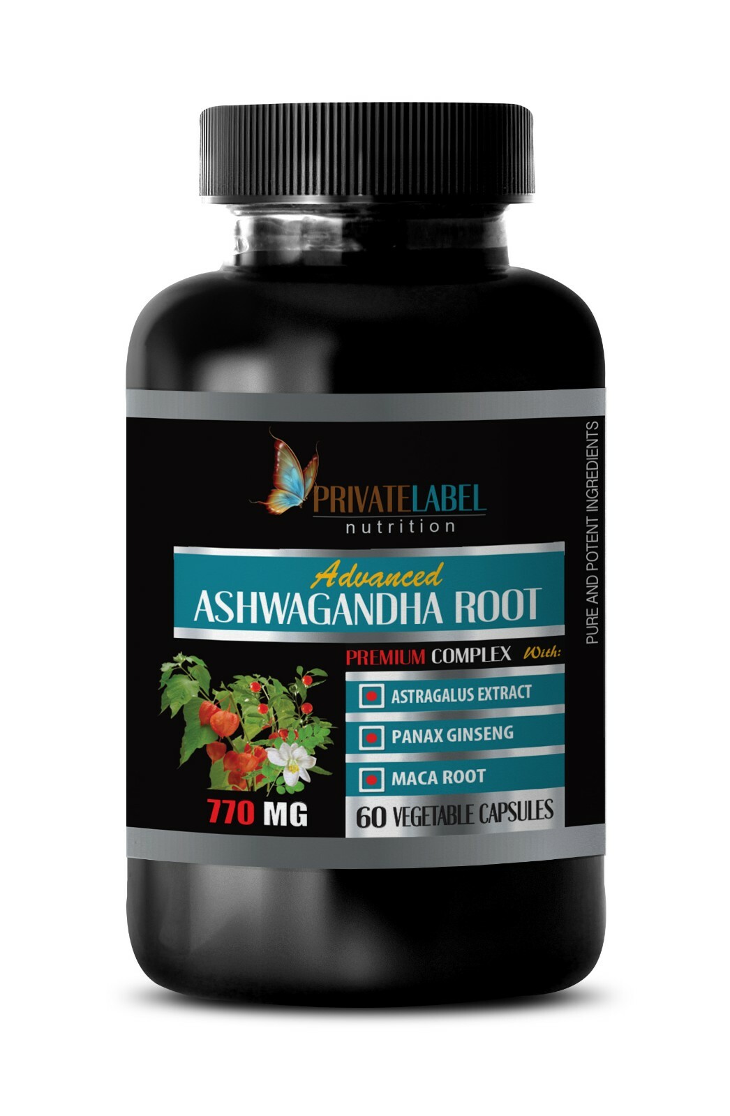 ashwagandha extract powder ASHWAGANDHA COMPLEX 770mg stress relief pills