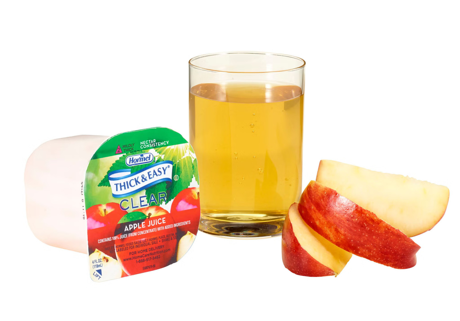 Thick & Easy 41530 Thickened Beverage Apple Juice Nectar 4 oz Cup 24 Ct