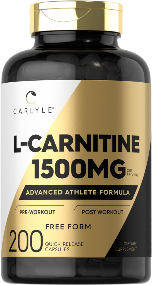 L-Carnitine 2175mg | 200 Capsules | Advanced Athlete Formula | by Carlyle