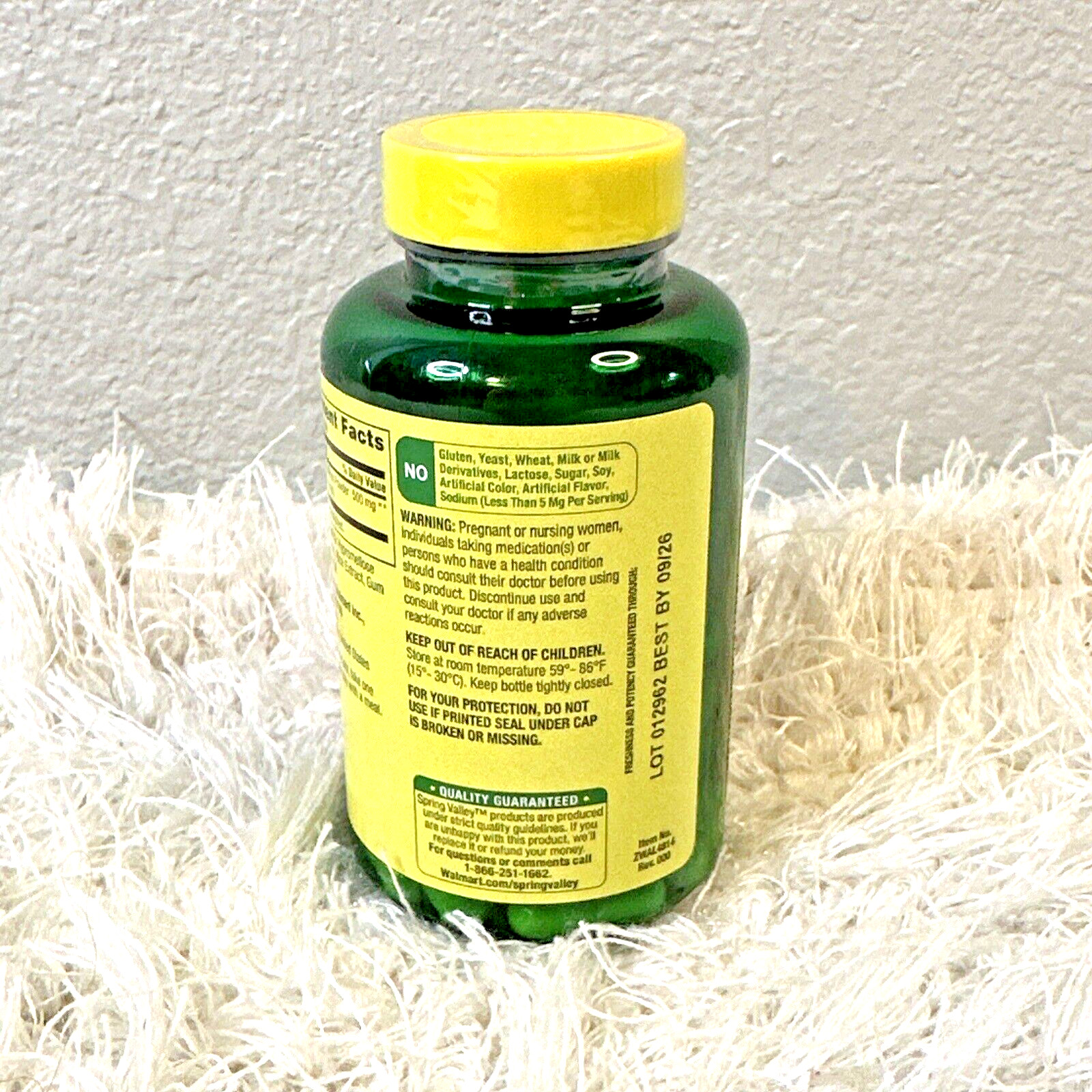 NEW Spring Valley Ashwagandha Root Powder 500 mg 60 Capsules Exp 9/2026