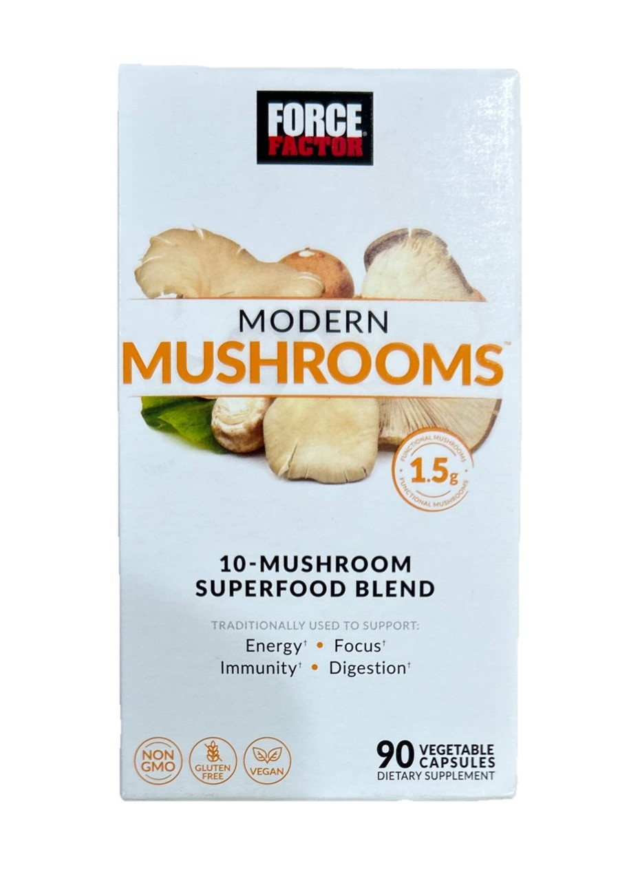 Force Factor MODERN MUSHROOMS 10-Mushroom Superfood Blend 90 capsules 06/28