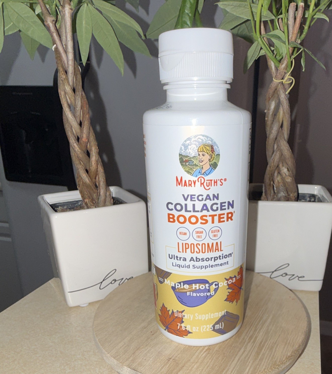 MaryRuth’s Vegan Collagen Booster Liposomal Liquid Maple Hot Cocoa 7.6oz Dec27