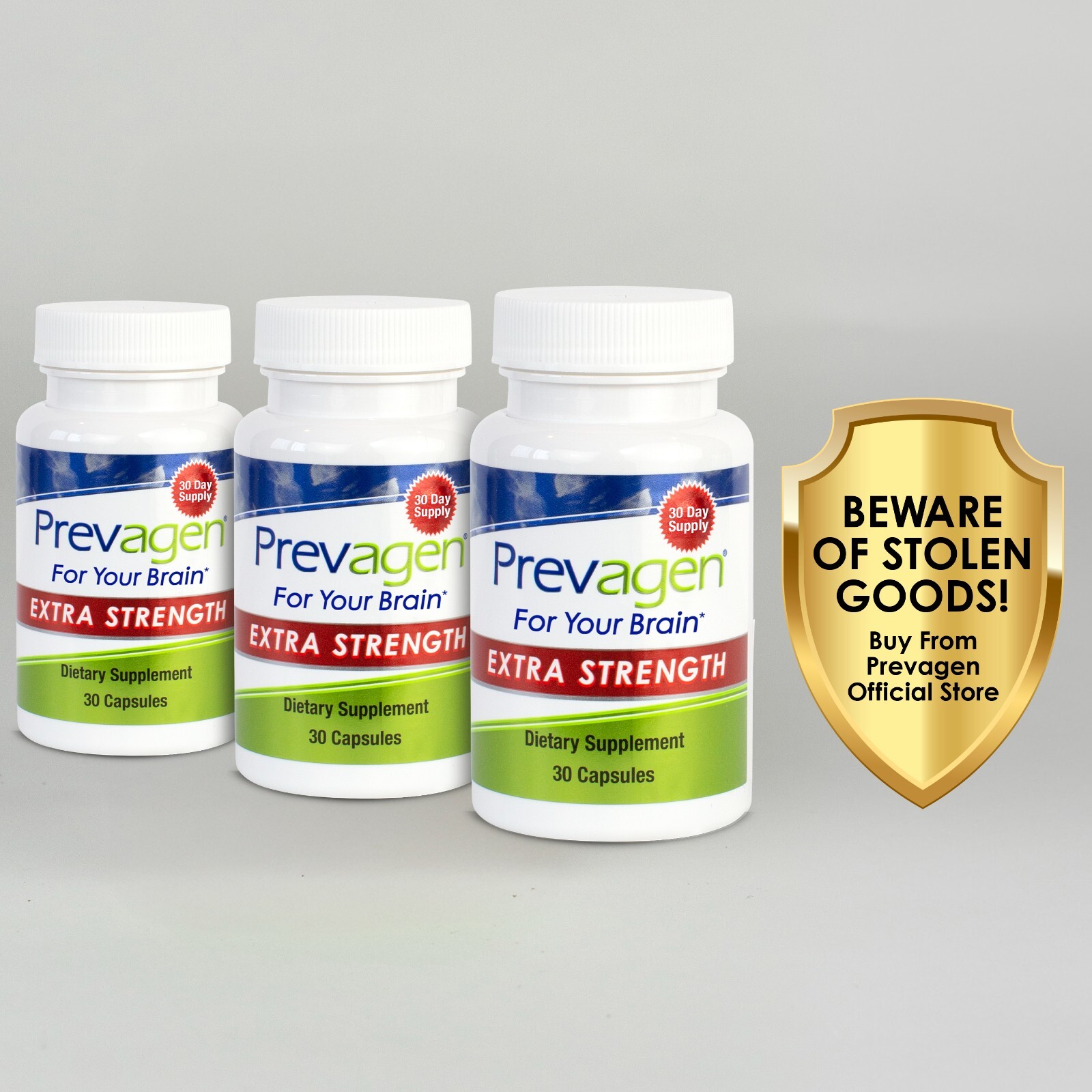 Prevagen Extra Strength 20mg Capsules – 30 Count – 3 Pack (90-Day Supply)