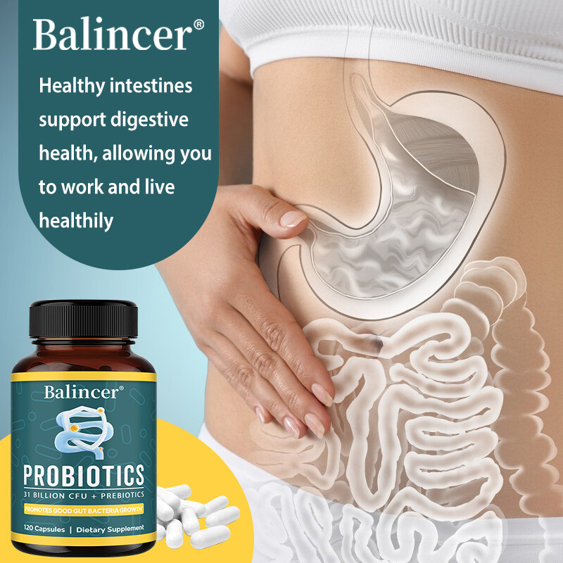 Probiotic Blend Contains 31 Billion CFU 120 Capsules Vitamin Supplement