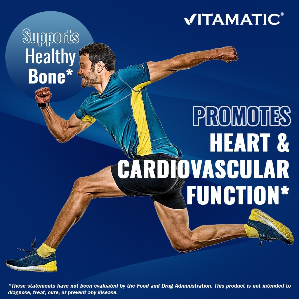 Vitamatic Vitamin D2 60 mcg (2400 IU) – Ergocalciferol – 180 Vegetarian Tablets