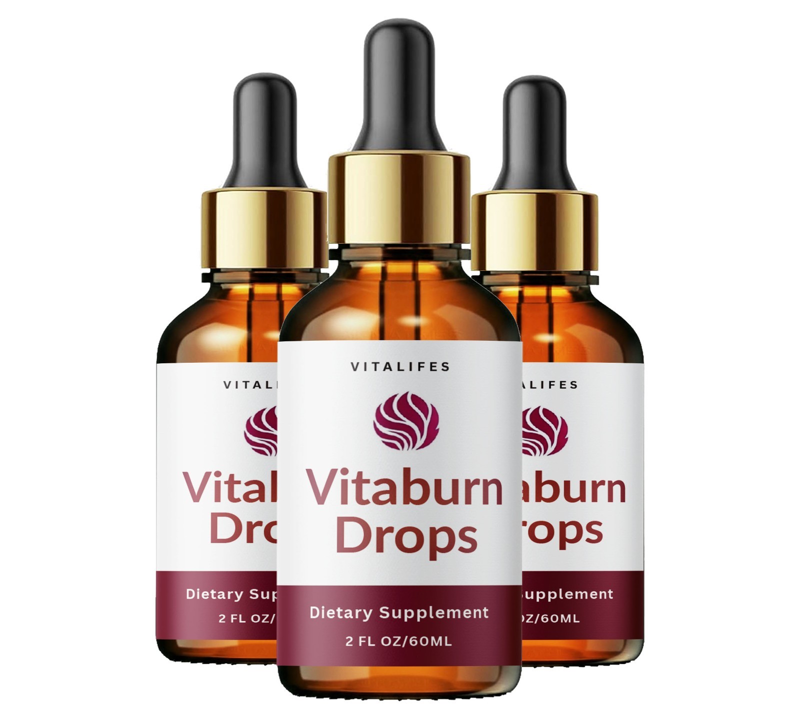 (3 Pack) Vitaburn Drops Advanced Formula Supplement for Fitness Support 60ML