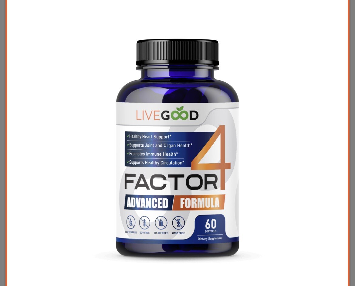 Livegood Factor 4-Advanced Inflamation Management Dietary Supplements,60 Caps.