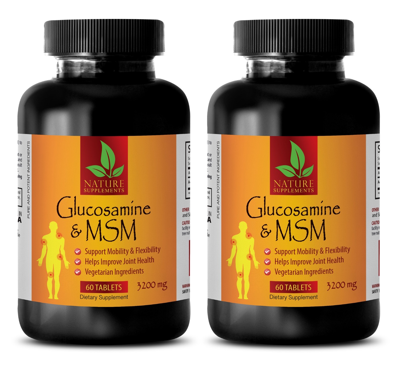 Vitamin C – GLUCOSAMINE CHONDROITIN & MSM – Joint Support – Bone Support – 2 Bot