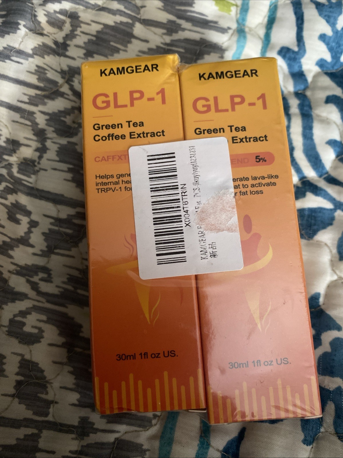 Kamgear Green Tea Coffee Extract – 2x 30ml Bottles 8/2027