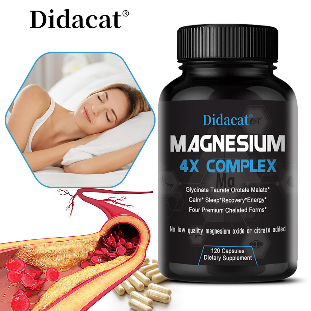 4x Magnesium Complex 200mg – Gluten Free and Non-GMO