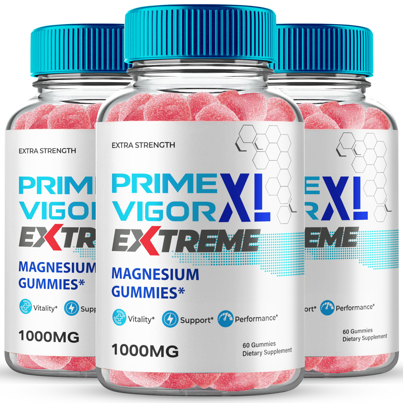 (3 Pack) Prime Vigor XL Extreme Gummies for Men – Male Health Energy & Stamina