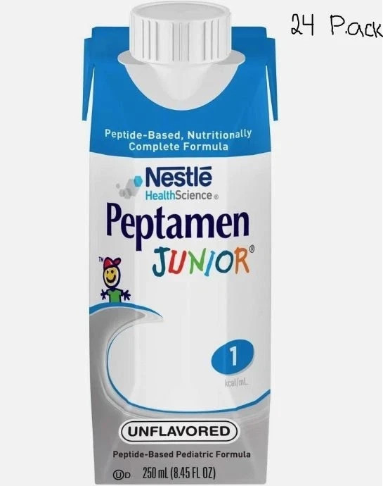 24 Nestle Peptamen 1.0 Adult Tube Feeding Formula Unflavored 250mL Exp 01/27