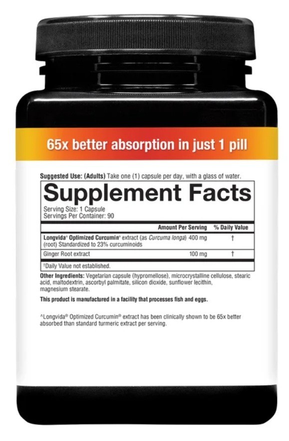 youtheory Turmeric Extra Strength Formula 2,250 mg, 210 Capsules