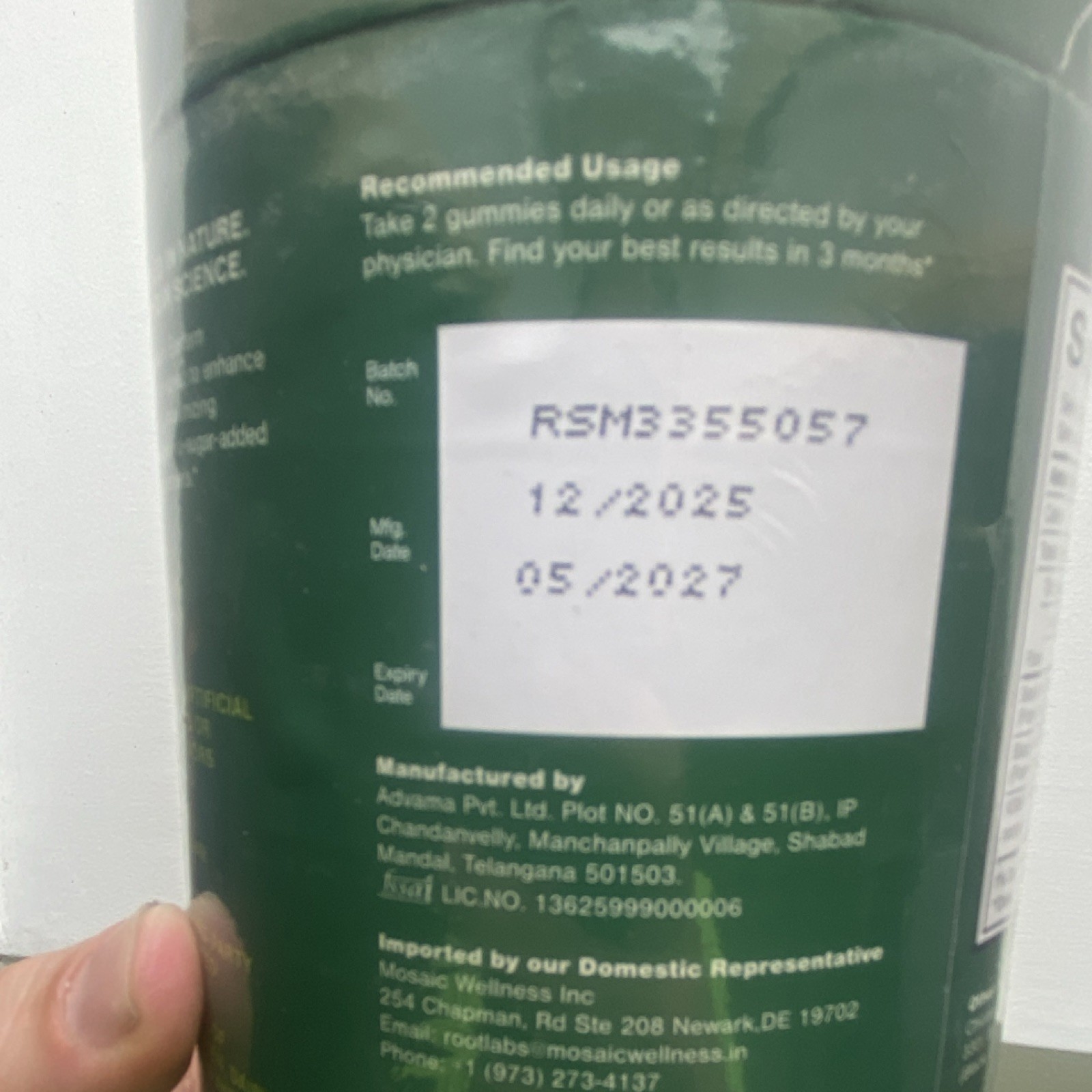 Root Labs Sea Moss Black Seed Ashwagandha Gummies Vegan Mixed Berry 60ct