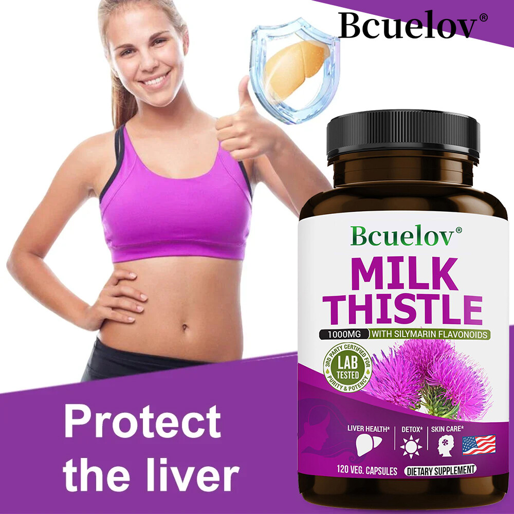 Milk Thistle Extract Support Liver Detoxification Repair Liver Cells Antioxidant