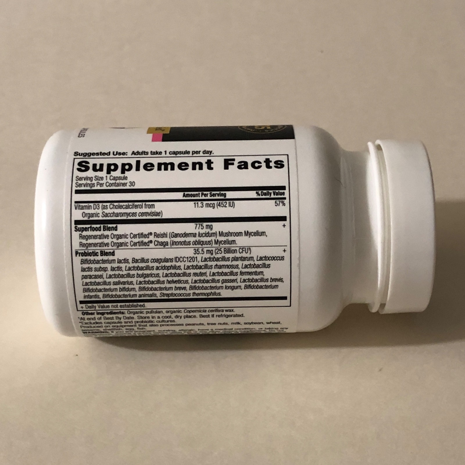 Ancient Nutrition Regenerative Organic Certified Women’s Once Daily Probiotics