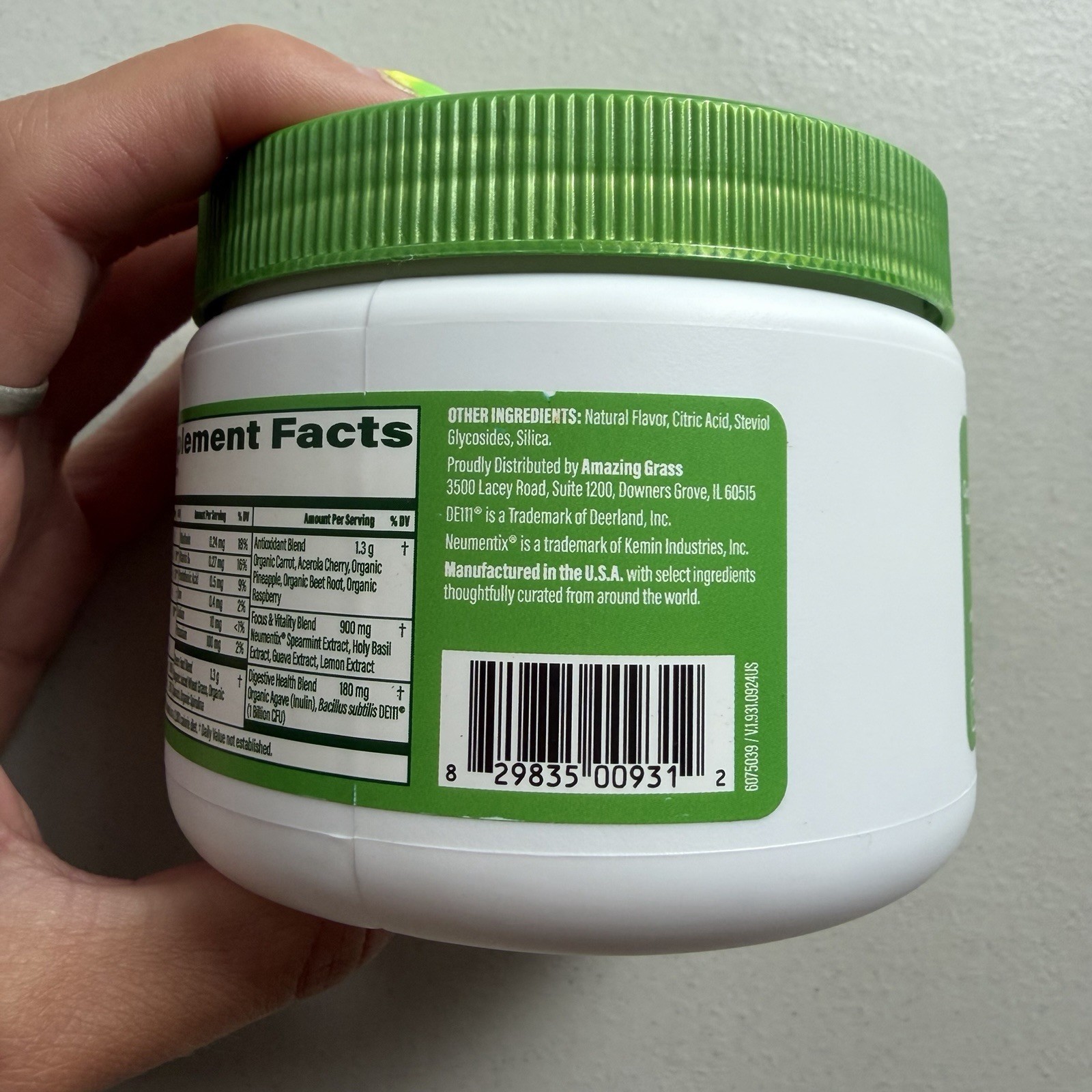 Amazing Grass Sweet Greens Summer Berry Powder 4.4 oz Sealed Exp 02/2027
