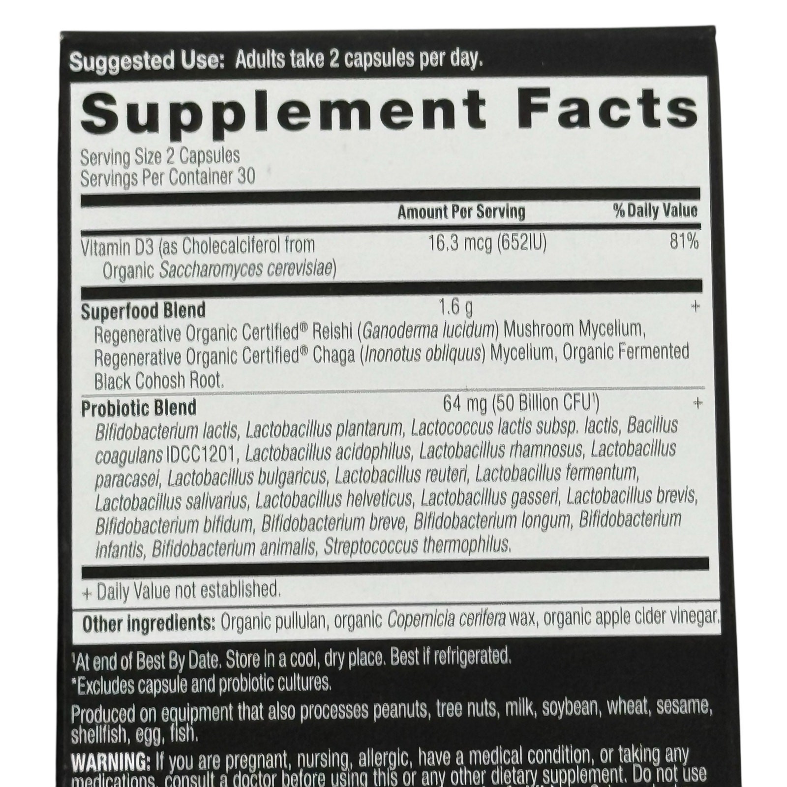 Ancient Nutrition Lot 2 Menopause Support Probiotics 60 Capsules Exp 07/2026 NEW