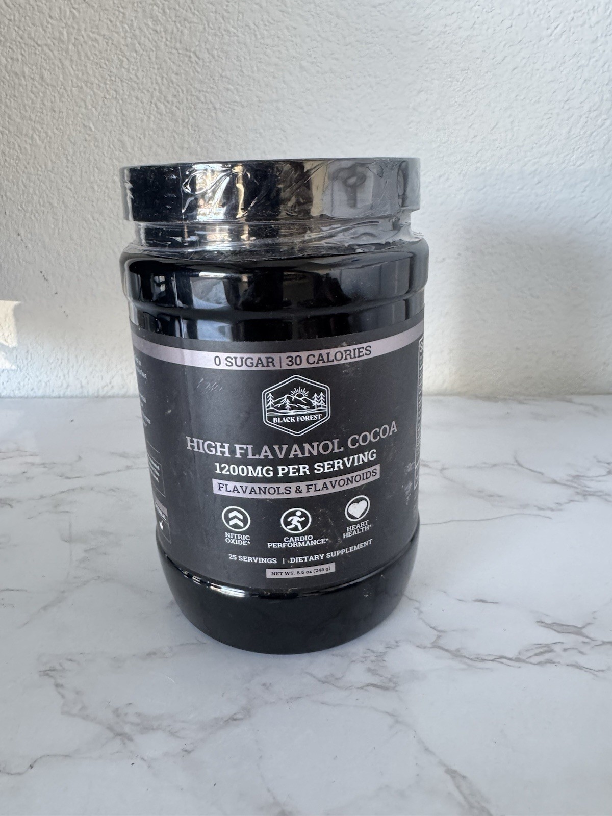 Black Forest High Flavanol Cocoa Powder 1200mg Non-GMO Vegan 8.6 oz