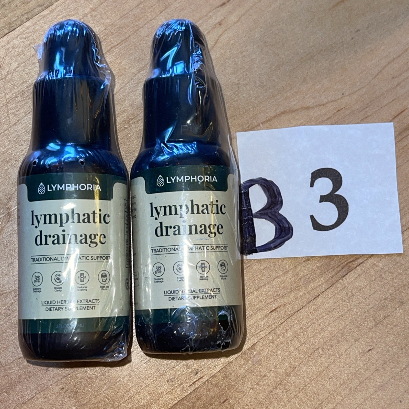 Lymphoria Lymphatic Drainage Bloat Relief Detox, 59ml/2oz LOT OF 2 New Sealed