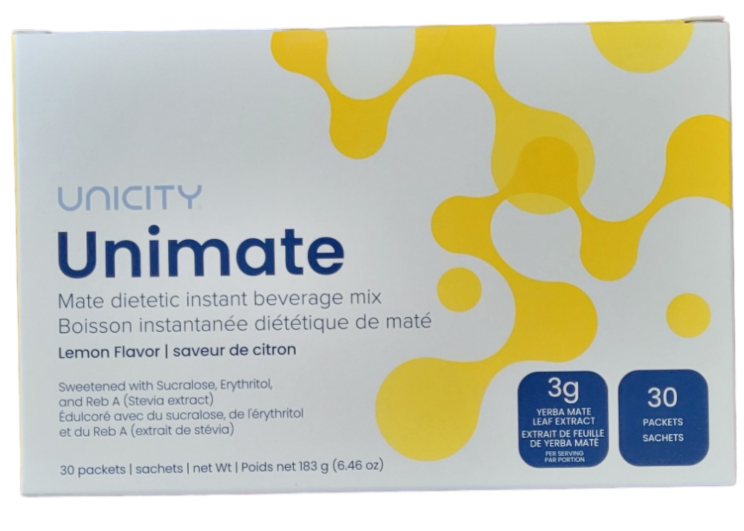 Unicity Unimate Lemon (30 Packets) – New – Free Shipping – Exp 3/2026