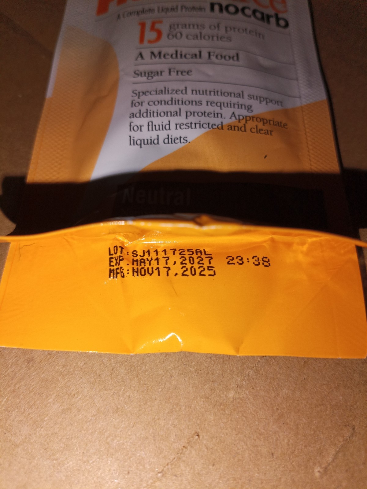 Medtrition ProSource Protein NoCarb Neutral Packets 1 fl. oz – 60 Packets