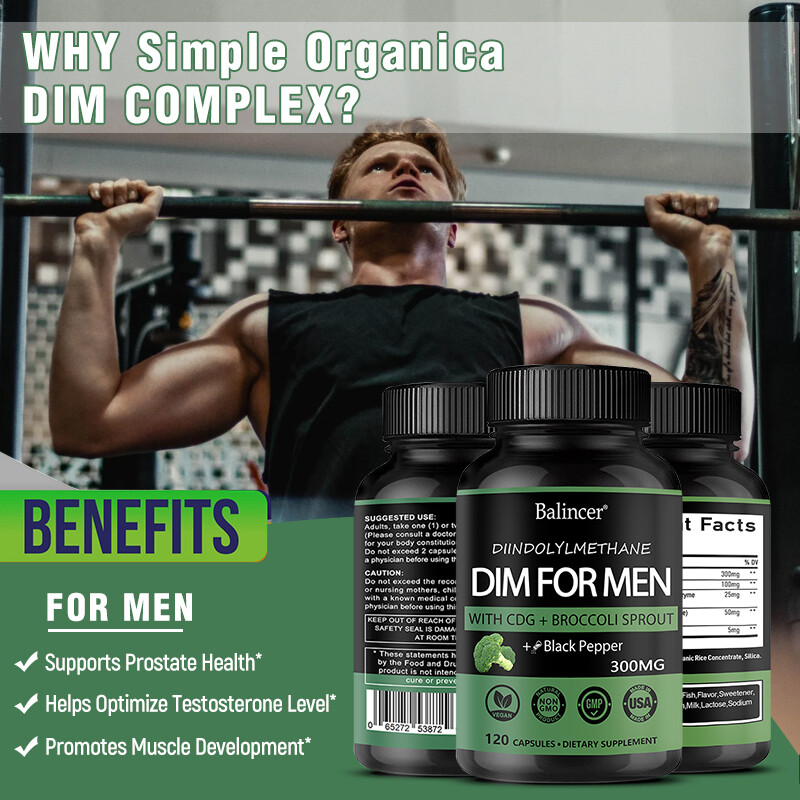 DIM(Diindolylmethane) 300mg-with Black Pepper-Premium Hormonal Support Formula