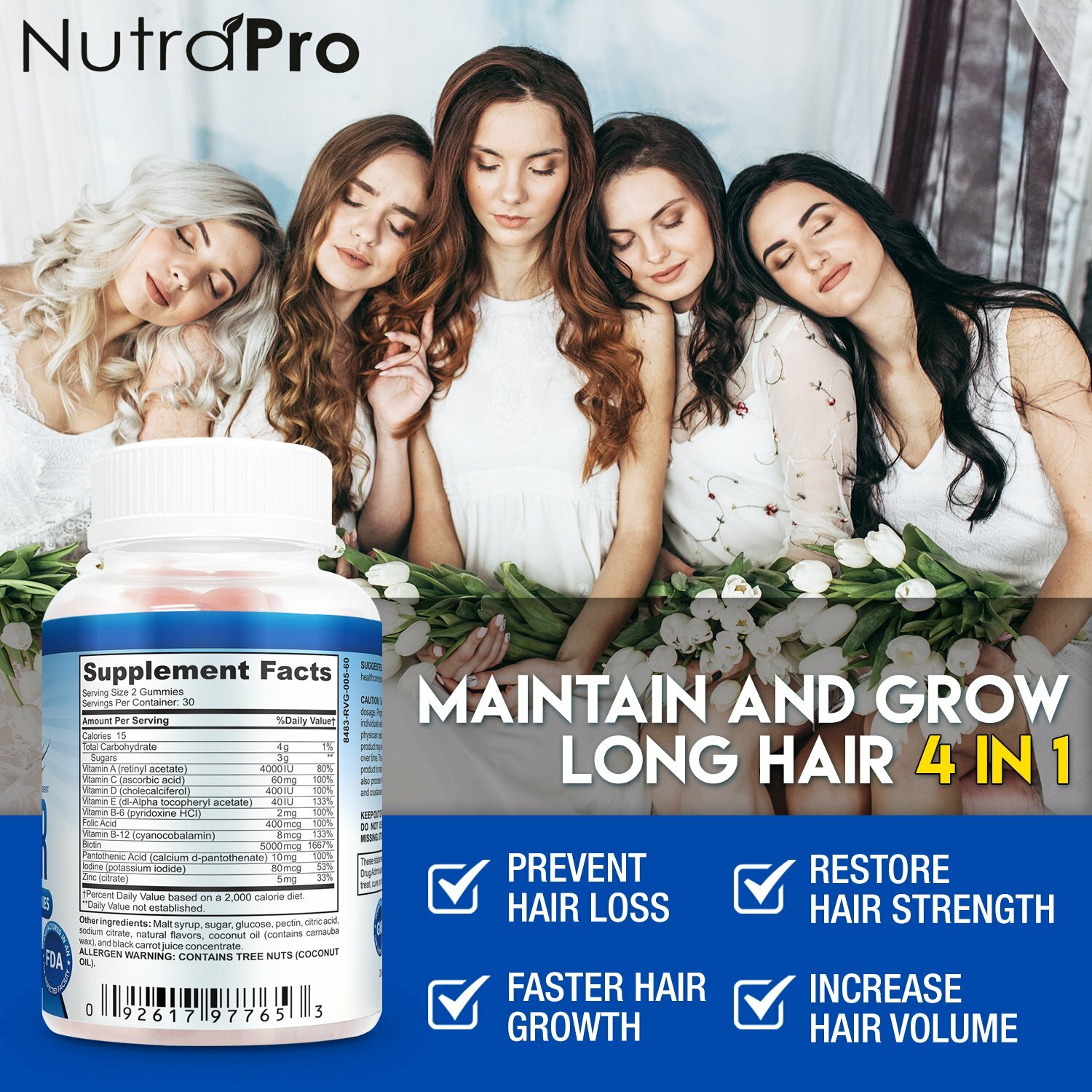 LONG HAIR GUMMIES – Hair Growth Gummies Supplement