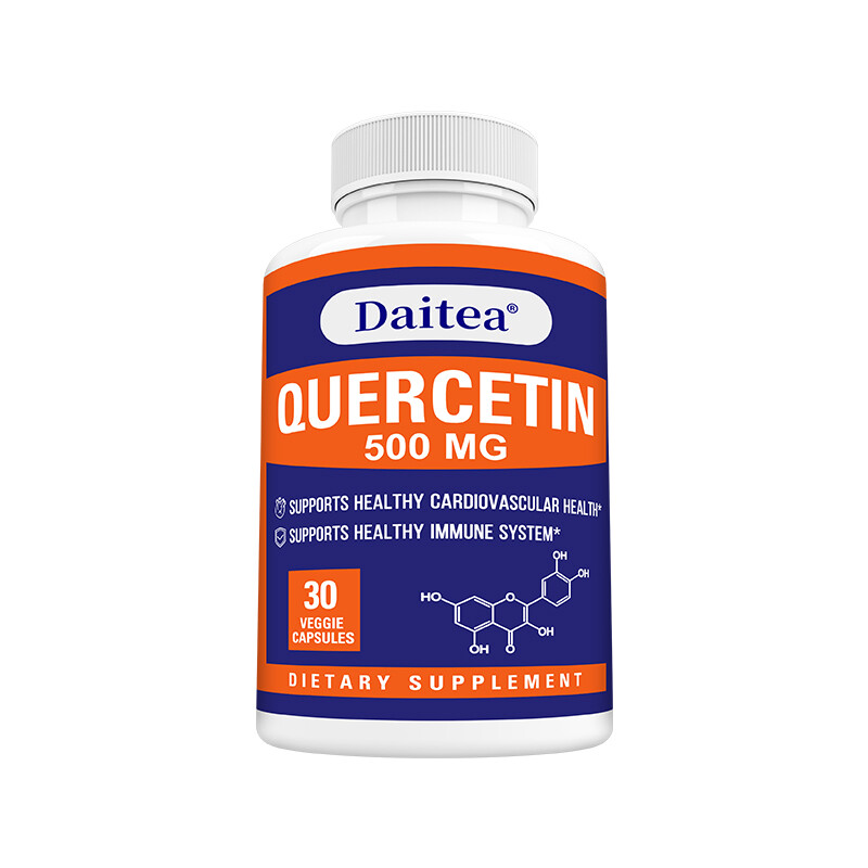 Quercetin 500 mg Capsules – Supports Immune and Cardiovascular Health