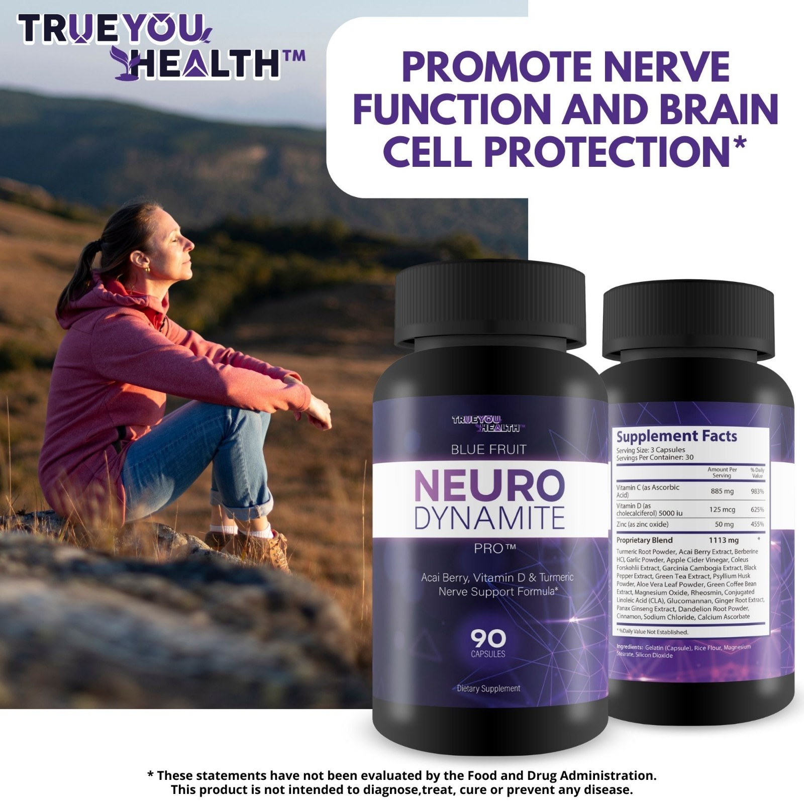 Blue Fruit Neuro Dynamite Pro – Our Best Memory Brain Support -Energy Supplement