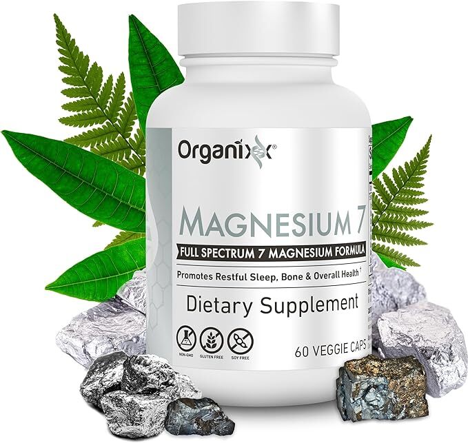 Organixx Magnesium Supplement Natural Magnesium Capsules for Sleep Support Mu…