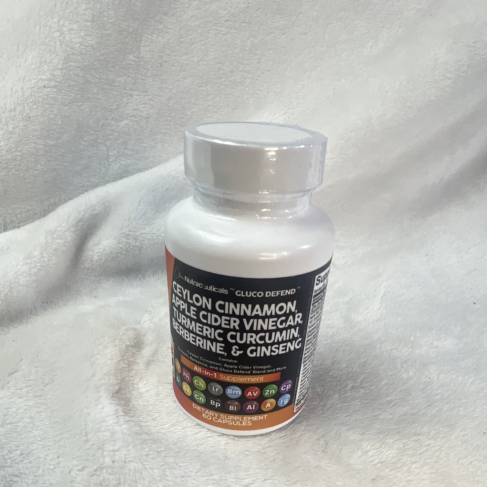 Clean Nutraceuticals Gluco Defend Blood Sugar Support 60 Capsules Exp 08/2026