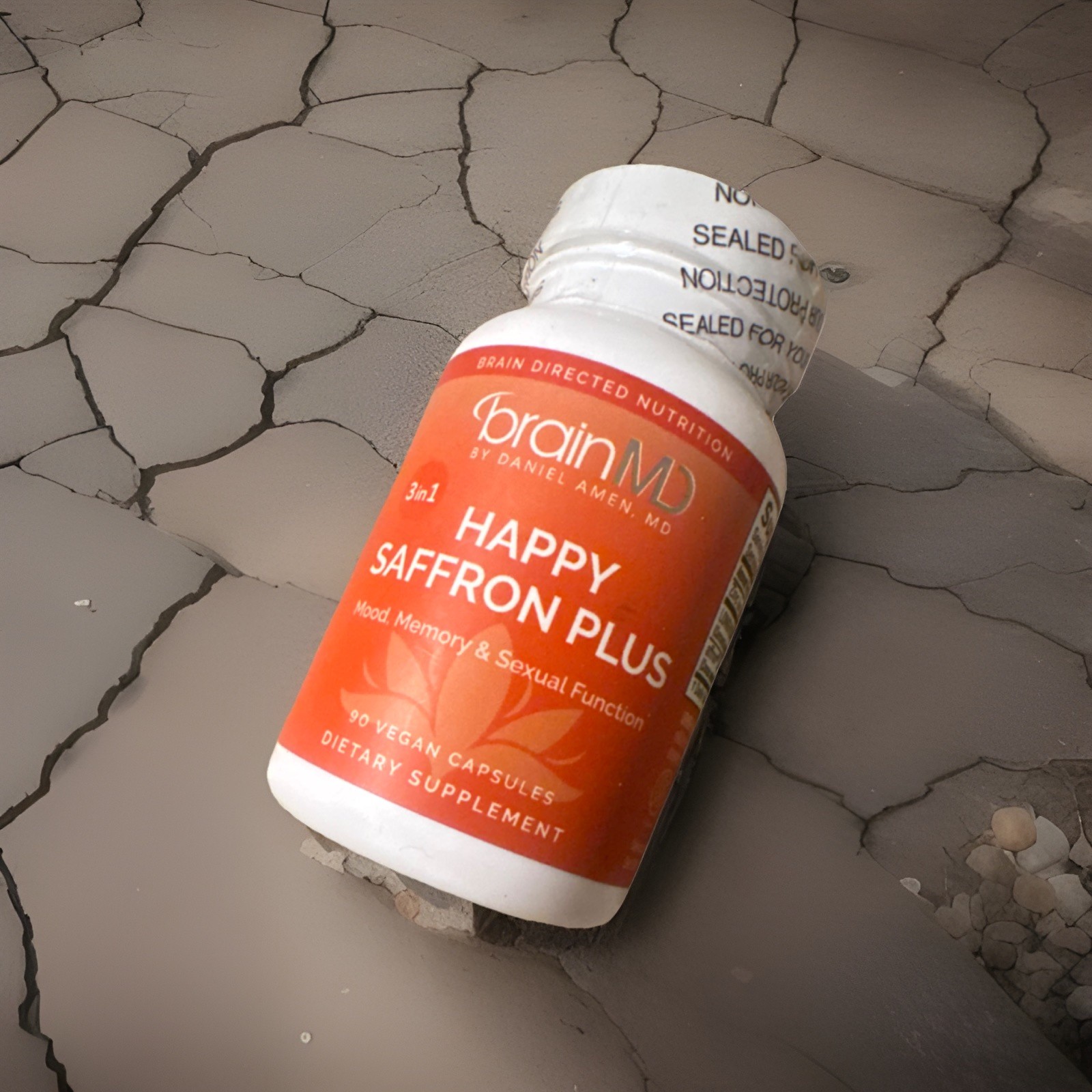 BrainMD Happy Saffron Plus Mood Memory Support Vegan 90 Capsules Zinc Curcumin