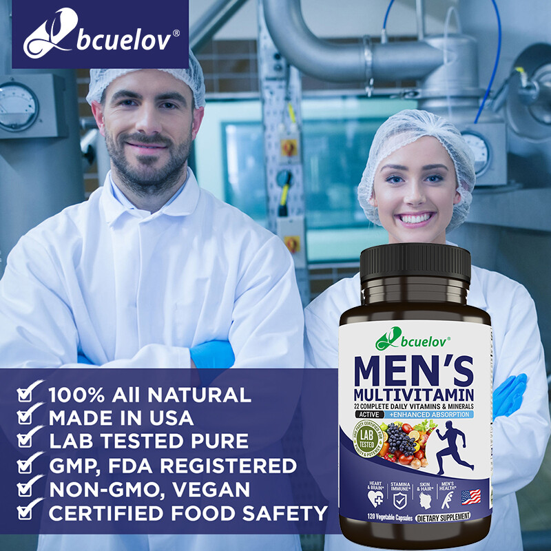 Men’s Multivitamin with Natural Ingredients, GMP Laboratory Tested