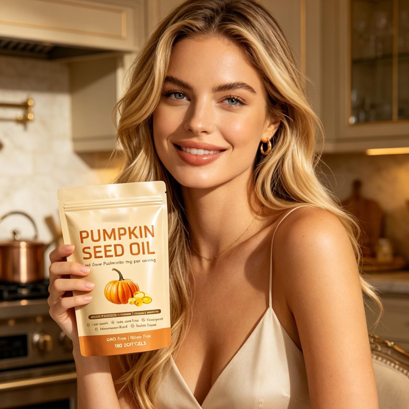Pumpkin Seed Oil 3000mg Softgels Cold Pressed Virgin | Saw Palmetto | 180Count1