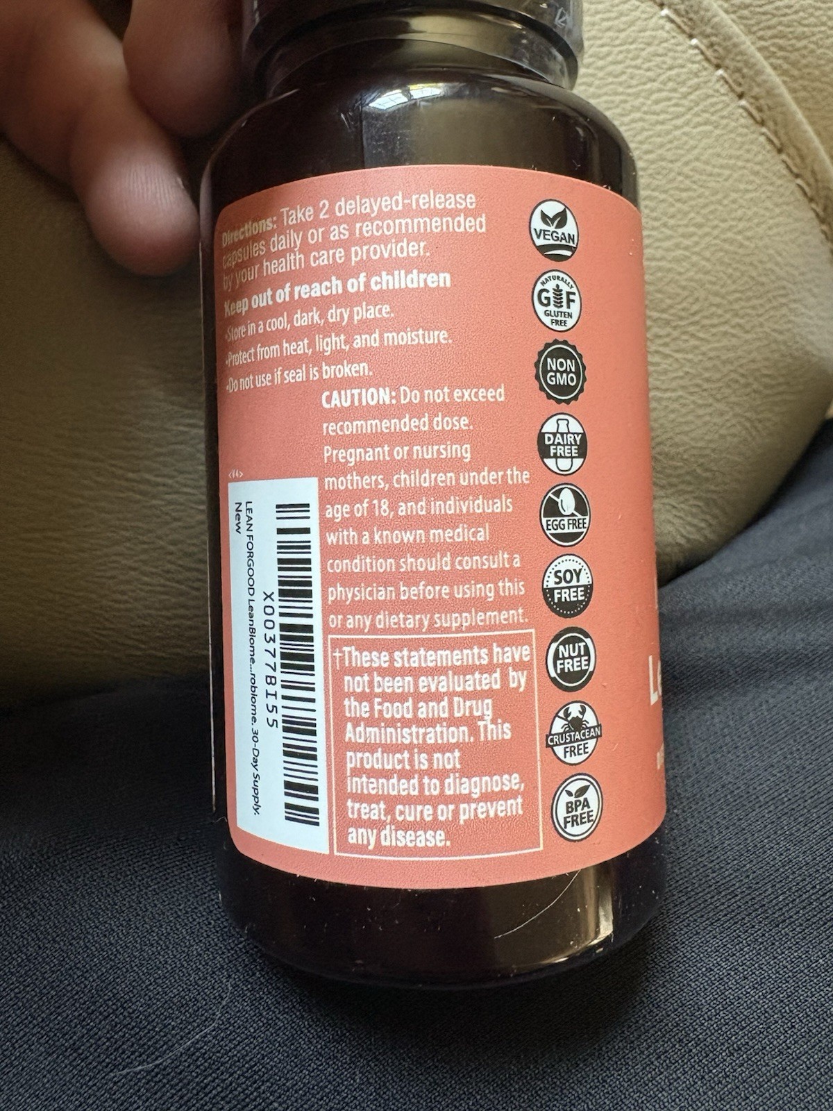 LeanBiome 1 Bottle Of (Lean For Good) 60 Capsules -Sealed! Probiotic